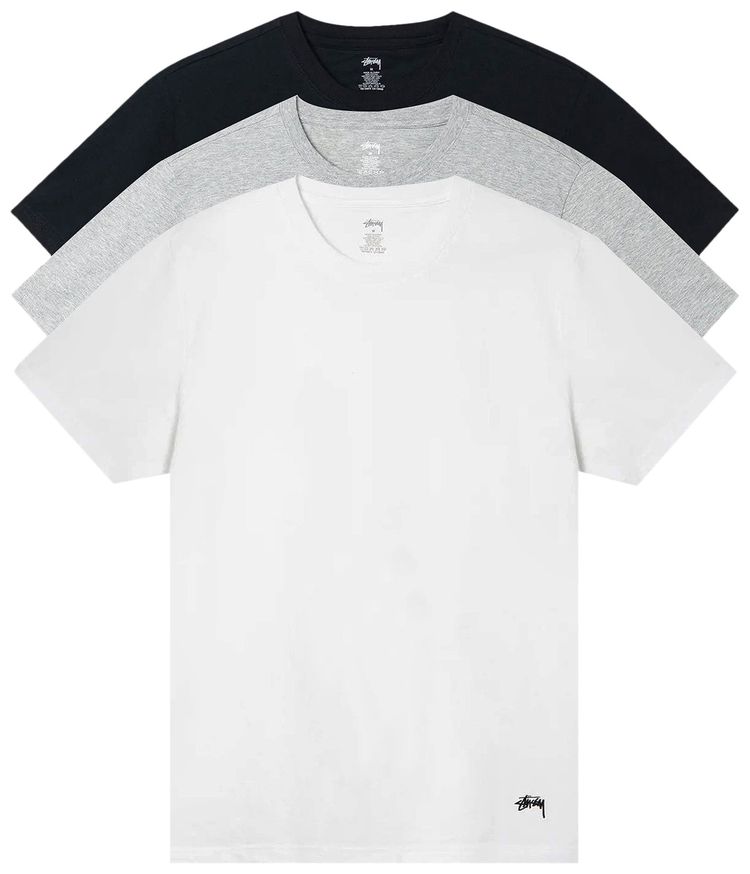Stussy Undershirts 3 Pack Multicolor