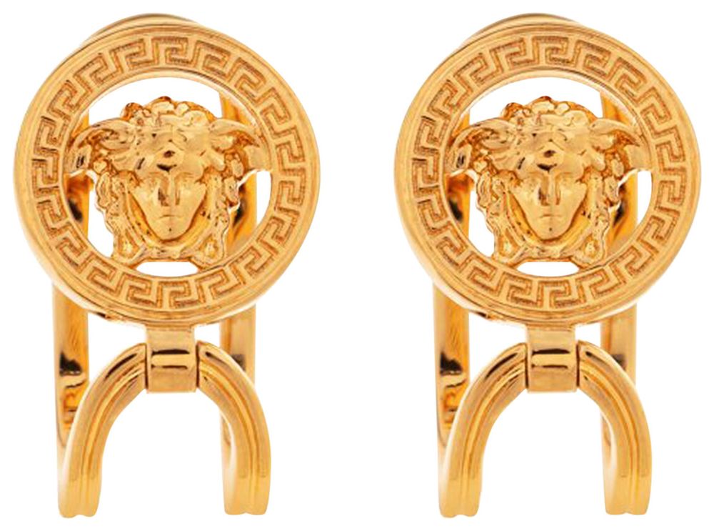 Buy Versace Metal Earrings 'Versace Gold' - 1015202 1A00620 3J000 | GOAT