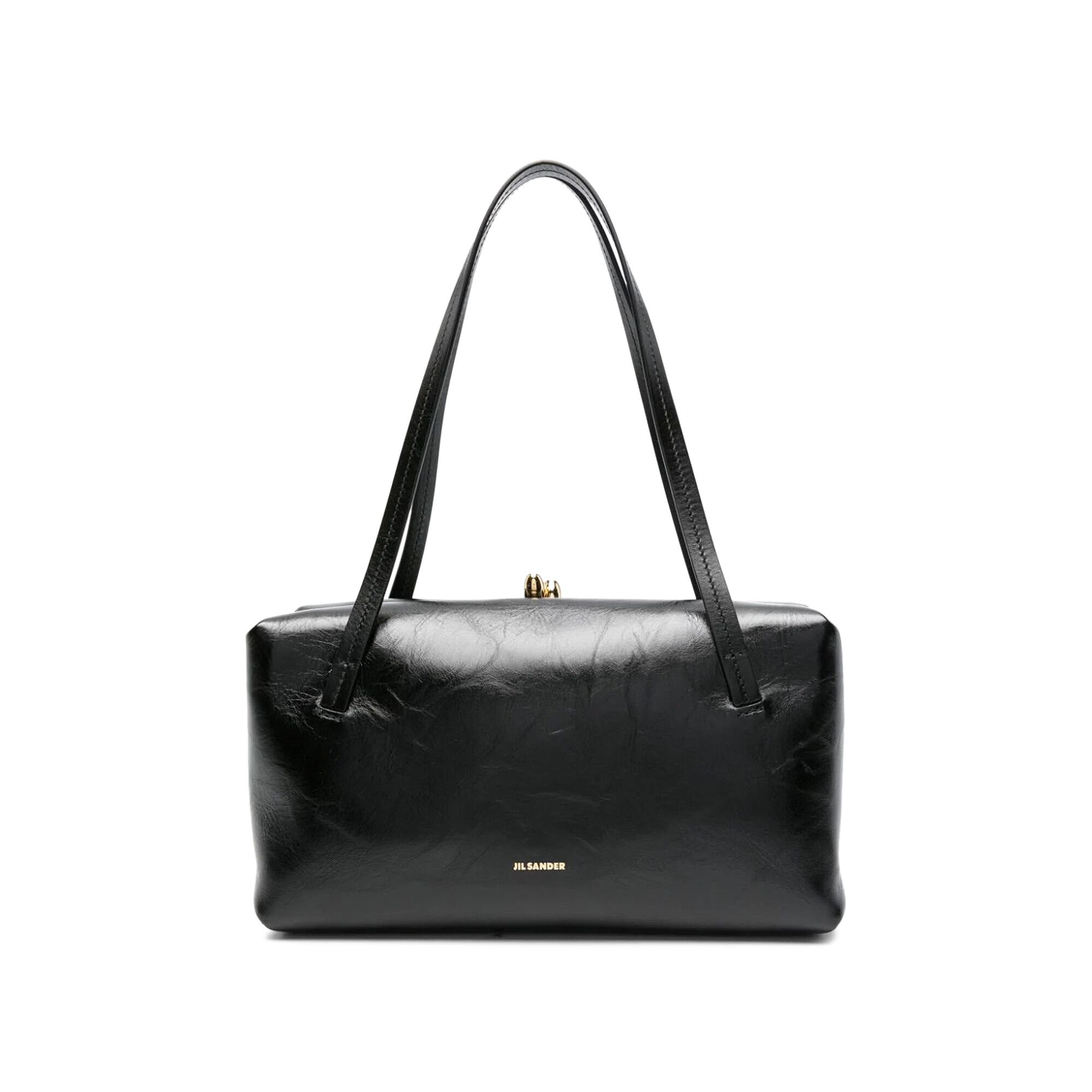 Buy Jil Sander Small Goji Leather Shoulder Bag 'Black