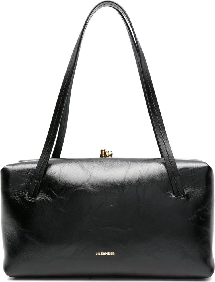 Jil Sander Small Goji Leather Shoulder Bag 'Black'