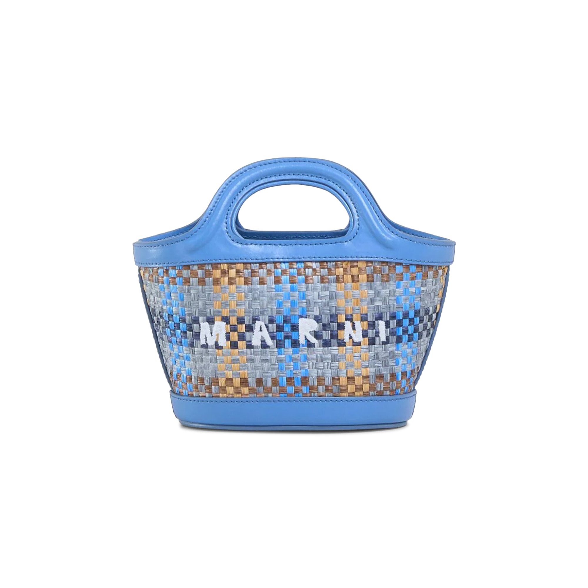 Marni Topicalia Micro Handbag 'Blue/Brown/Opal'