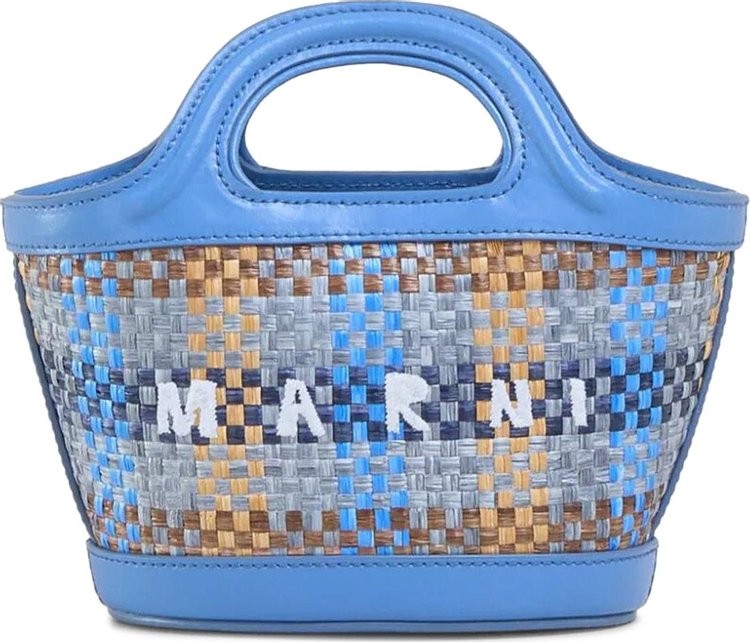 Marni Topicalia Micro Handbag 'Blue/Brown/Opal'