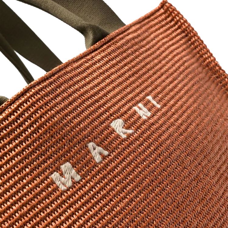 Marni Shopping Bag BrickOlive