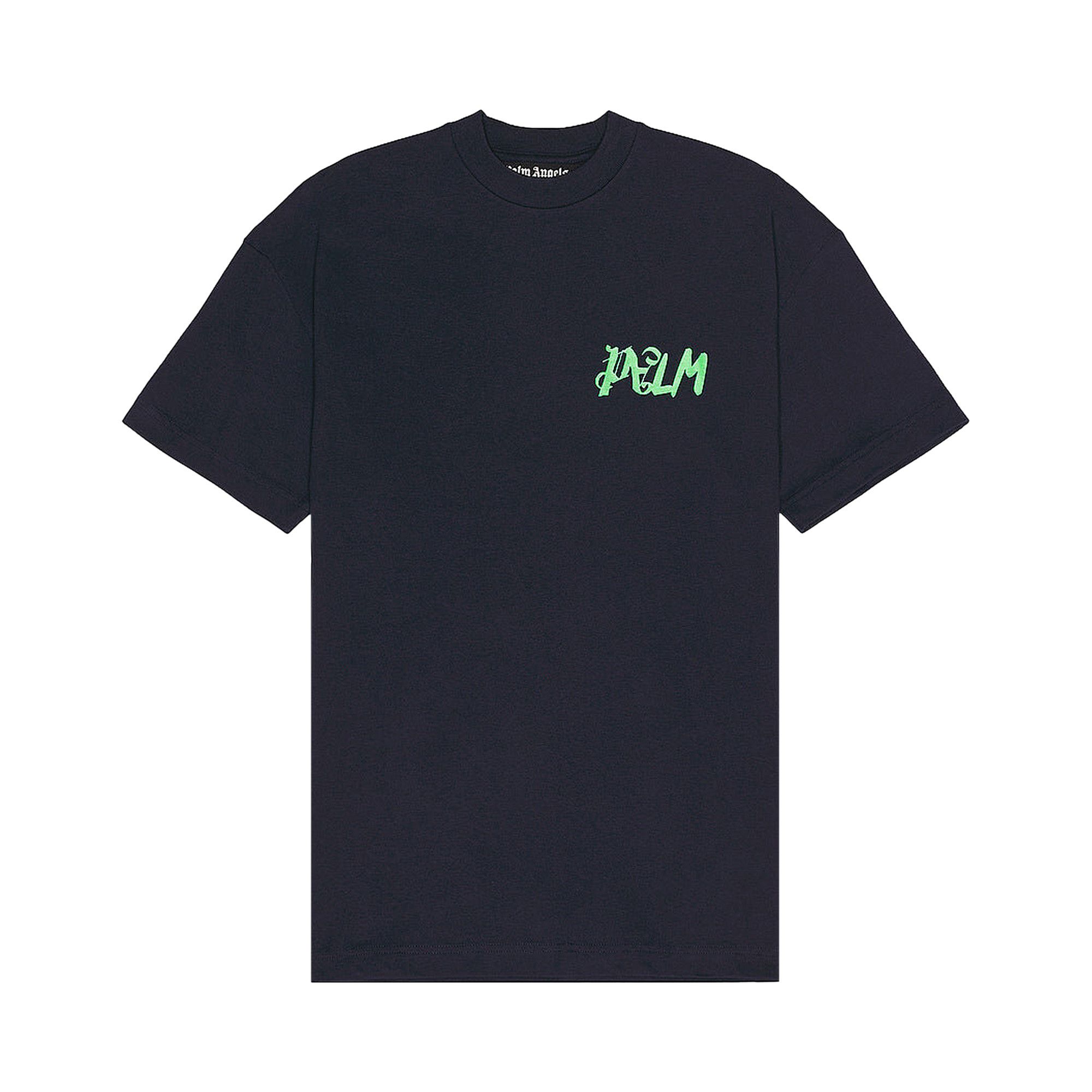 Buy Palm Angels I Am Lost Tee 'Navy Blue