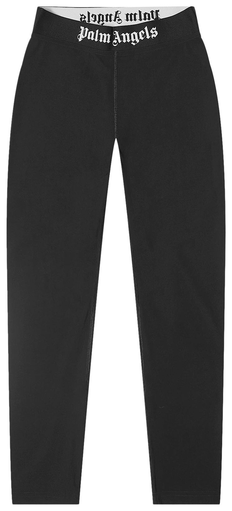 Palm Angels Logo Sport Leggings BlackWhite
