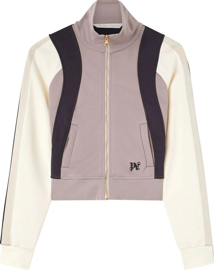 Palm Angels Monogram CB Fitted Track Jacket LilacMulticolor