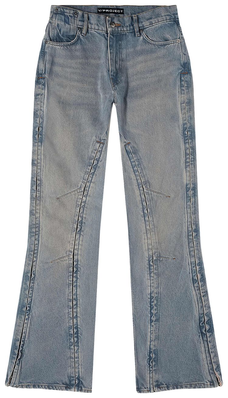 YProject Hook And Eye Slim Jeans Vintage Pink