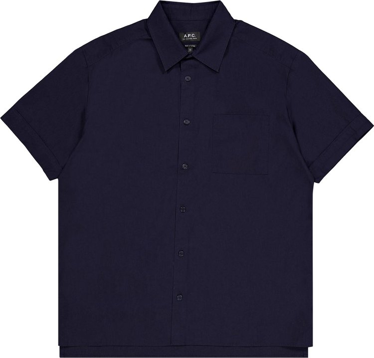 A.P.C. Ross Short-Sleeve Shirt 'Dark Navy'