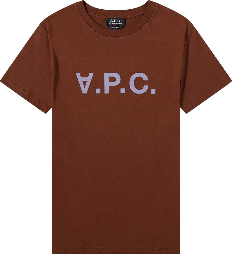 A.P.C. Color H T-Shirt 'Chocolate'