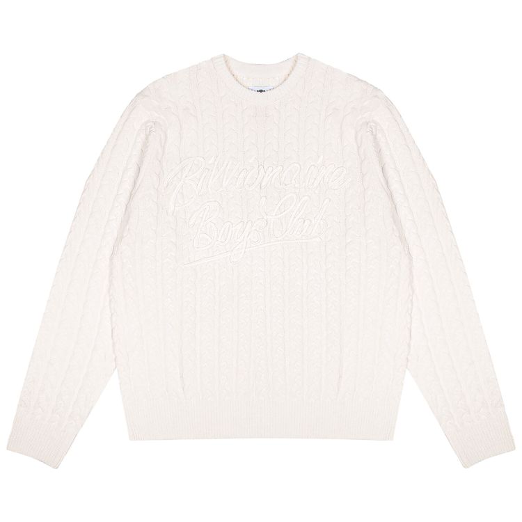 Billionaire Boys Club Signature Sweater Gardenia