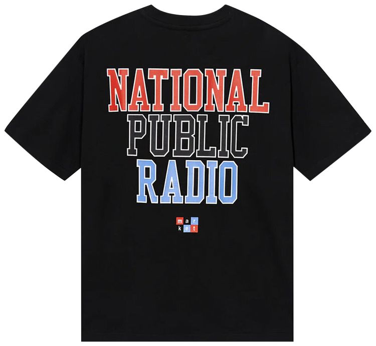 Market NPR Facts T Shirt Black