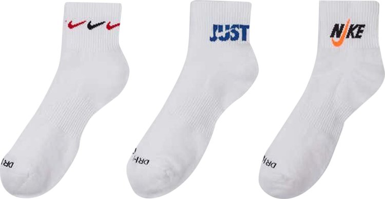 Nike Training Ankle Socks 3 Pack Multicolor