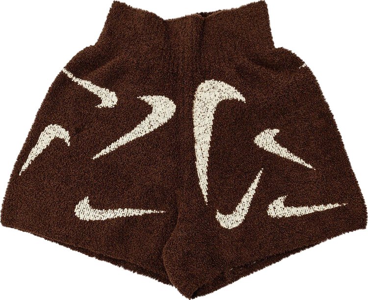 Nike Printed Knit Shorts 'Earth/Orewood Brown'