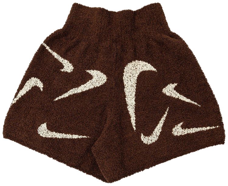 Nike Printed Knit Shorts EarthOrewood Brown