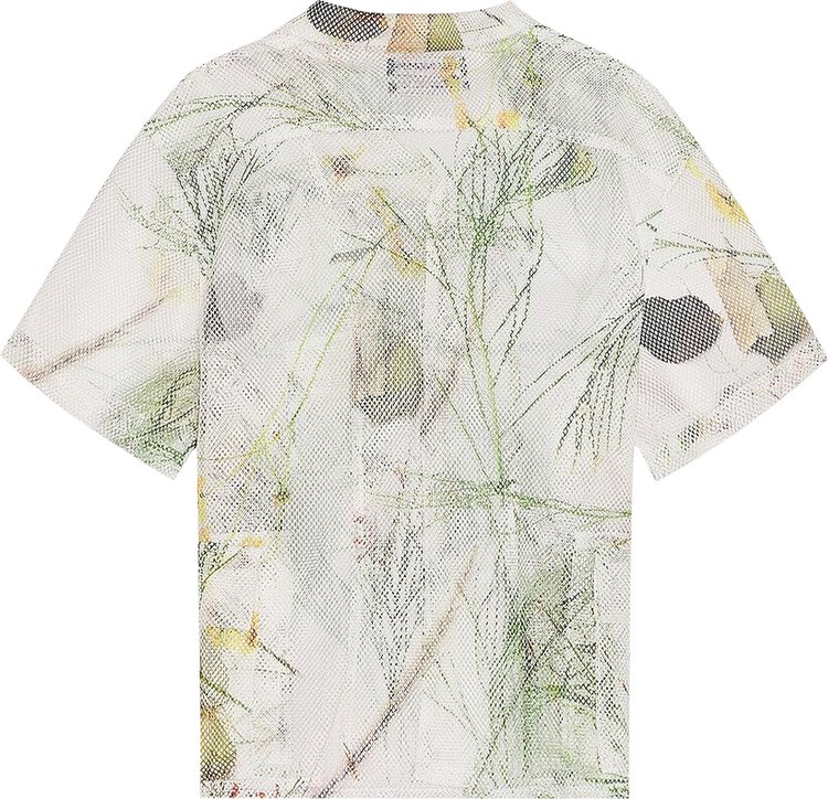 Reese Cooper Desert Brush Printed Mesh Short Sleeve Cargo Shirt Multicolor