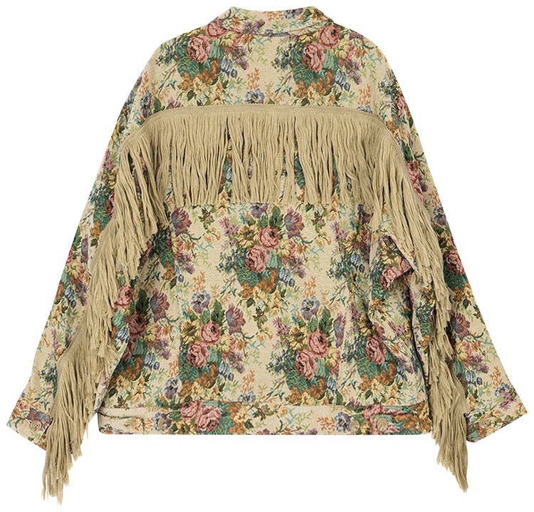 Song for the Mute Oversized Worker Jacket Multicolor Flower
