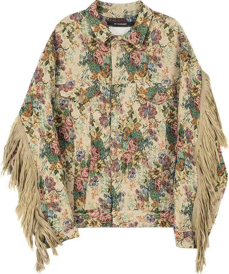 Song for the Mute Oversized Worker Jacket 'Multicolor Flower'