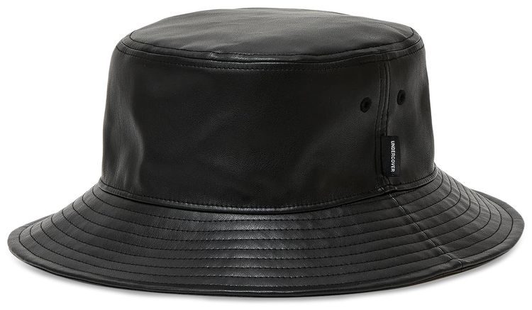 Undercover Leather Bucket Hat Black