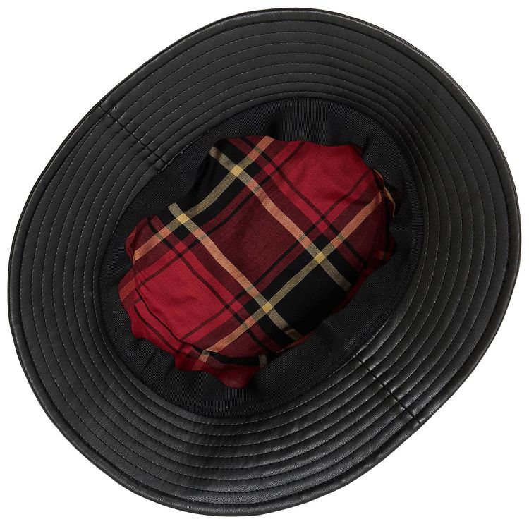 Undercover Leather Bucket Hat Black
