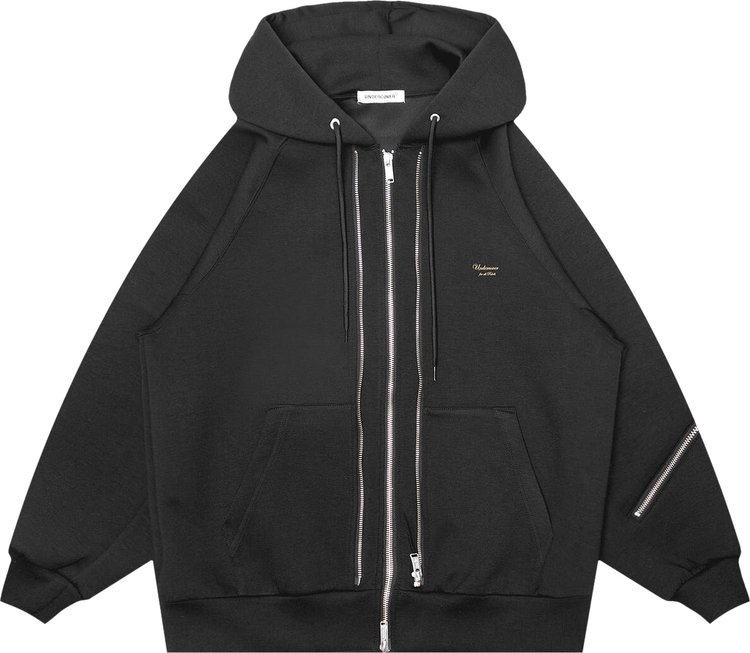 Undercover Hooded Zip Up Jacket Black