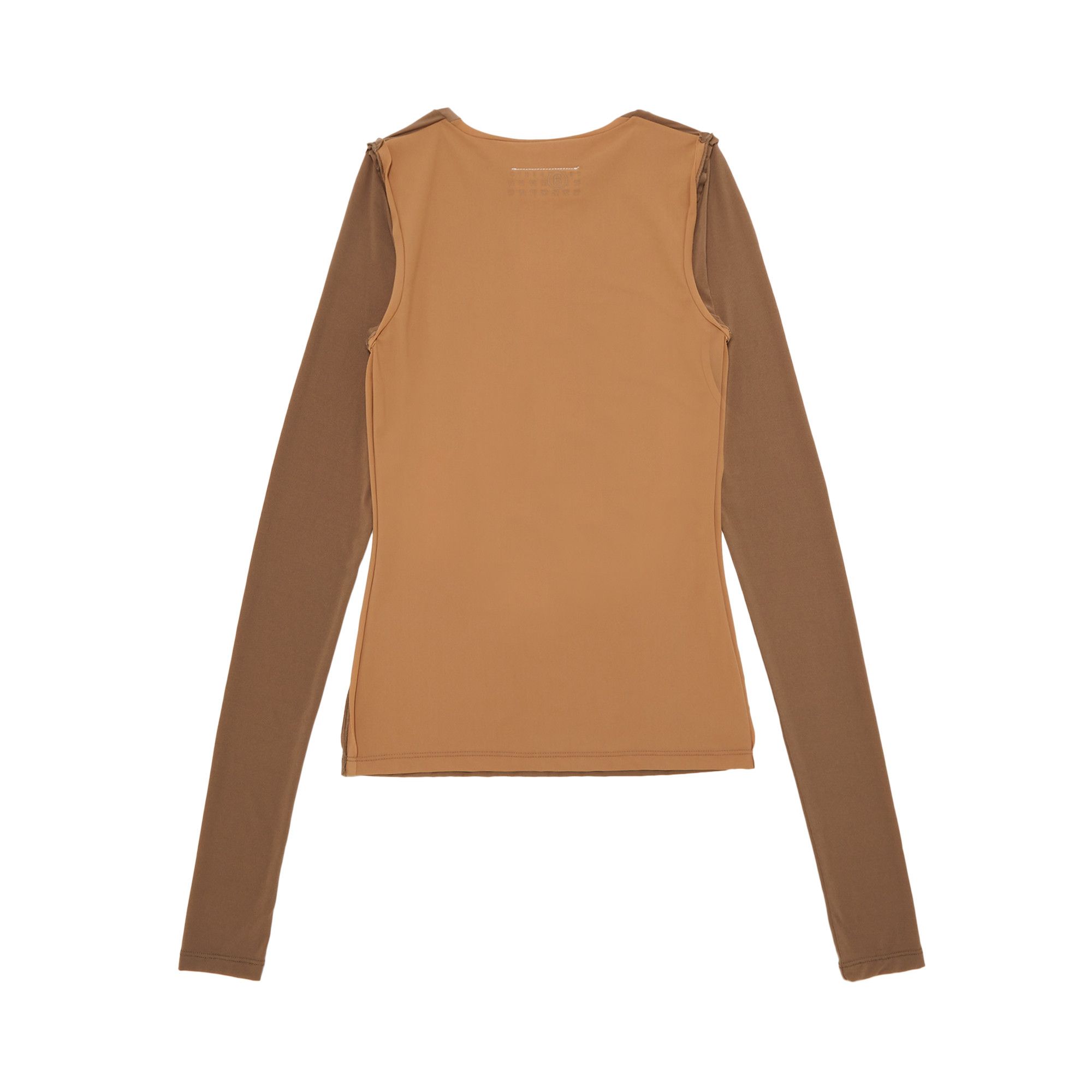 Buy MM6 Maison Margiela Long-Sleeve Top 'Black/Grey' - S62NH0025