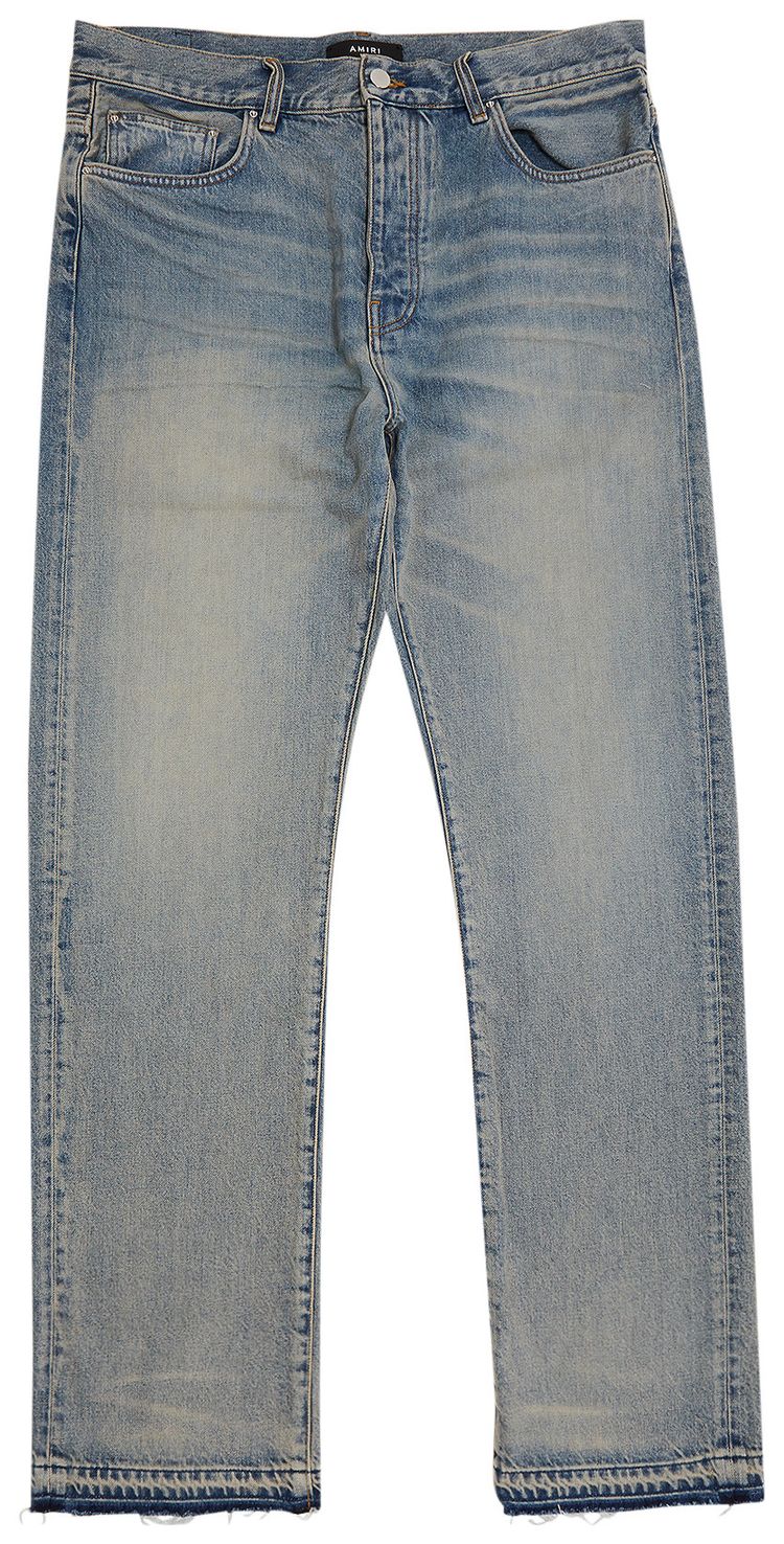Amiri Release Hem Straight Jean Antique Indigo