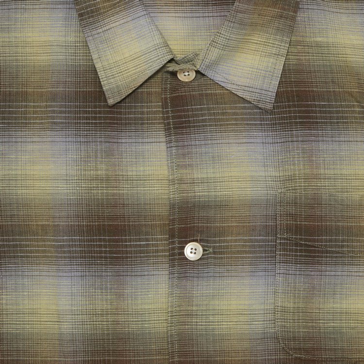 Our Legacy Box Shirt Murky Static Summer Weave