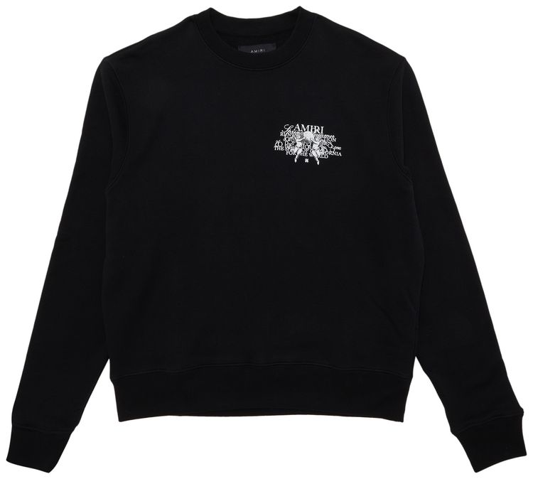 Amiri Cherub Text Crew Jersey Black