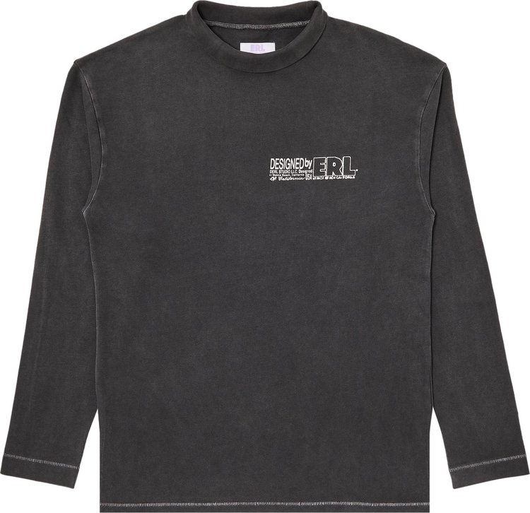 ERL Make Believe Long Sleeve T Shirt Black