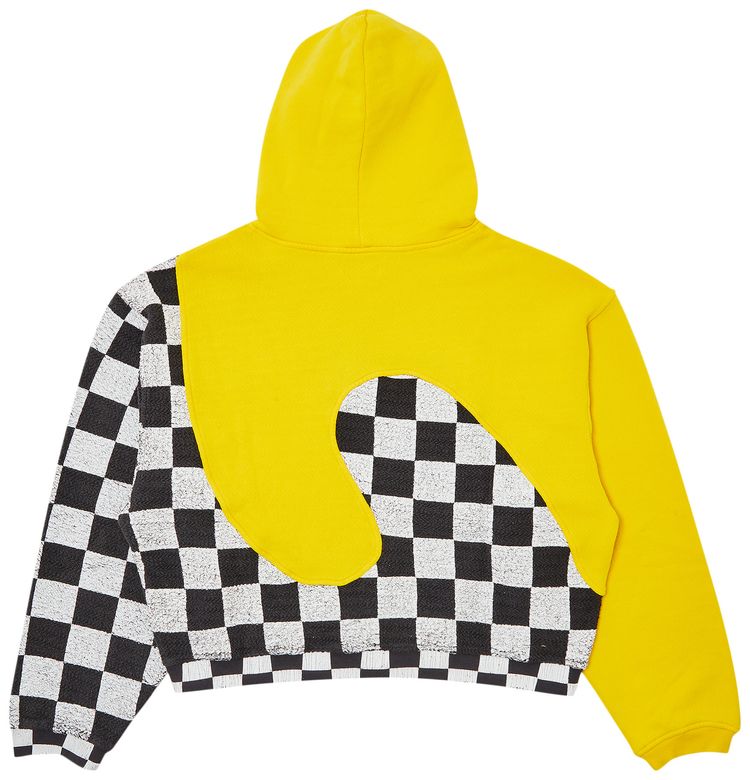 ERL Swirl Hoodie Yellow Checker