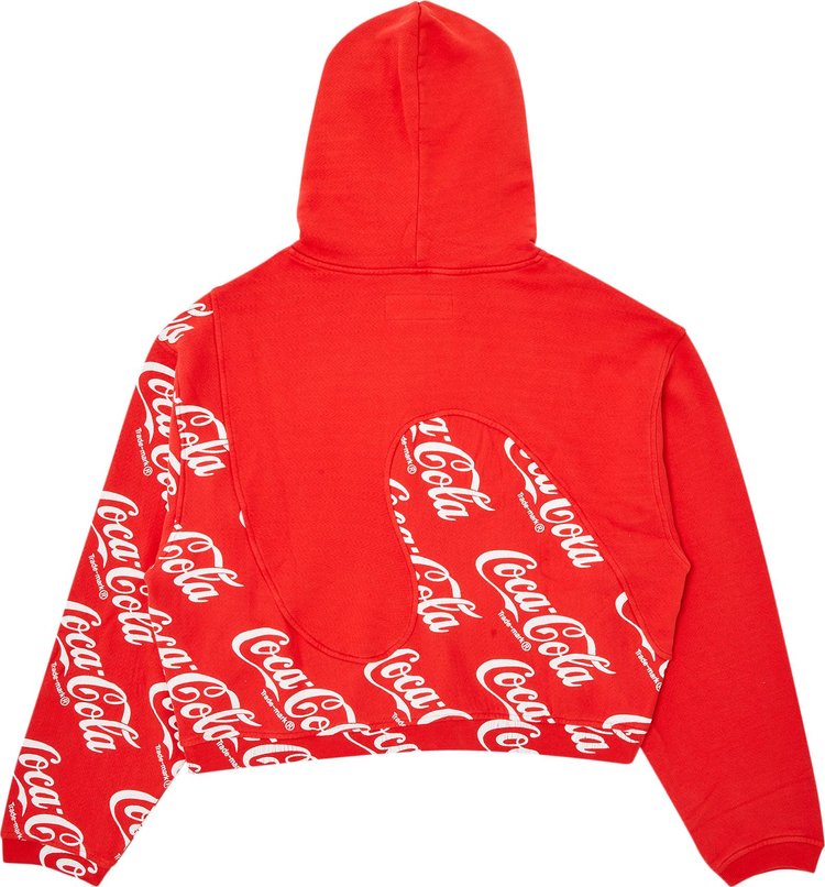 ERL Coca Cola Swirl Hoodie Red