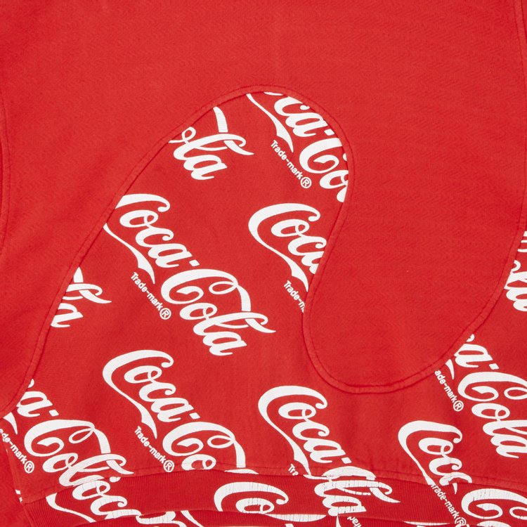 ERL Coca Cola Swirl Hoodie Red