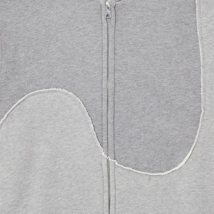 ERL Swirl Zipped Hoodie Grey