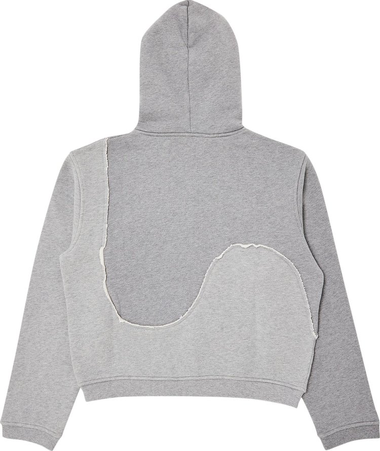 ERL Swirl Zipped Hoodie Grey