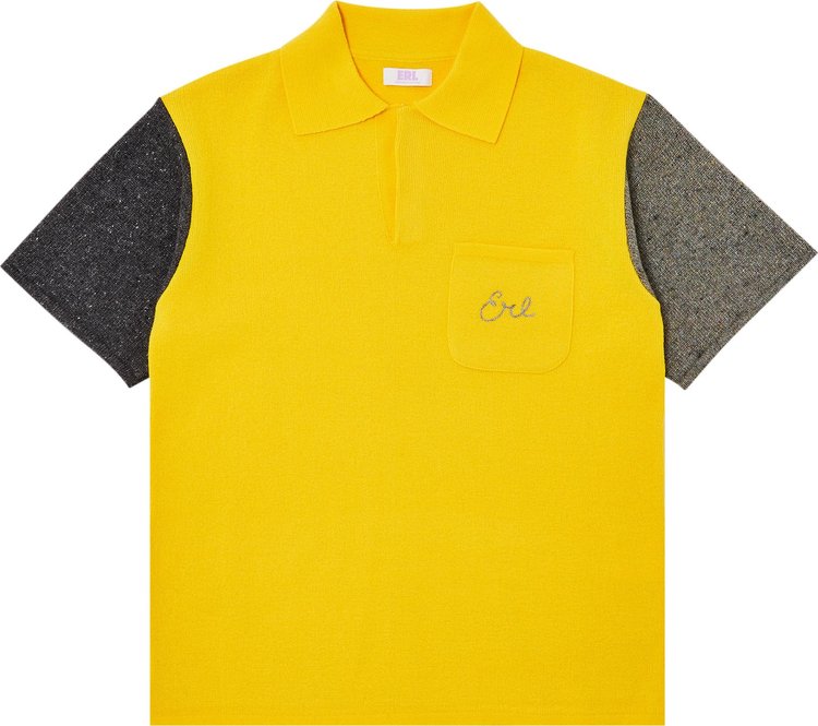 ERL Bicolor Polo Shirt Yellow