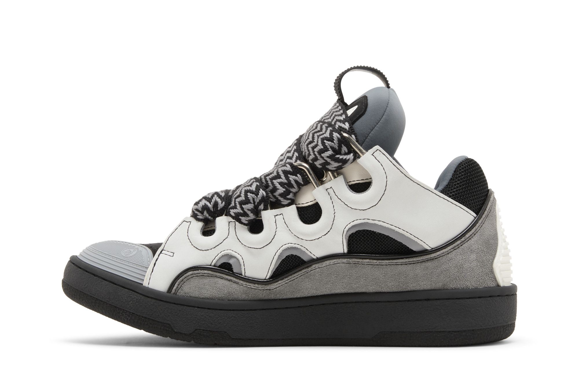 Buy Lanvin Curb Sneakers 'White Anthracite' - FM SKRK11 TONE