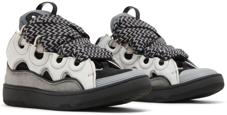 Lanvin Curb Sneakers White Anthracite