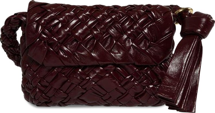 Bottega Veneta Kalimero Citta Intreccio Shoulder Bag 'Barolo'