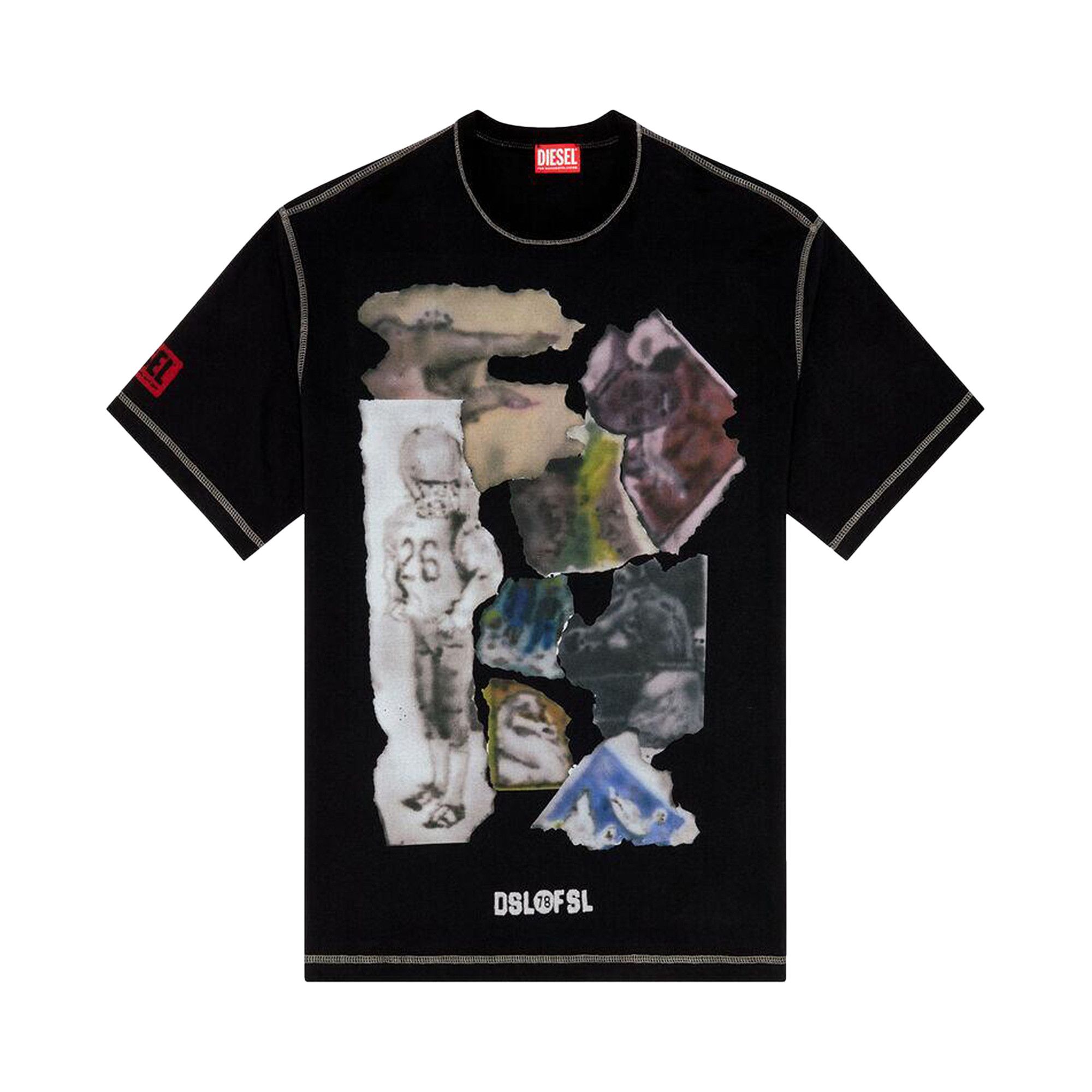 Buy Diesel T-Shirt 'Deep Black' - A13214 0AKAK 9XX | GOAT