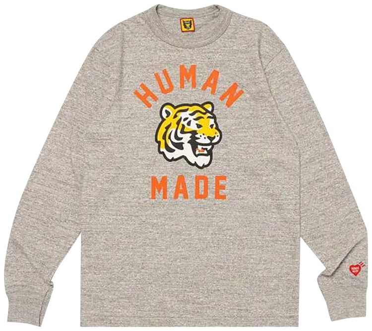 Human Made Graphic Long Sleeve T Shirt Grey