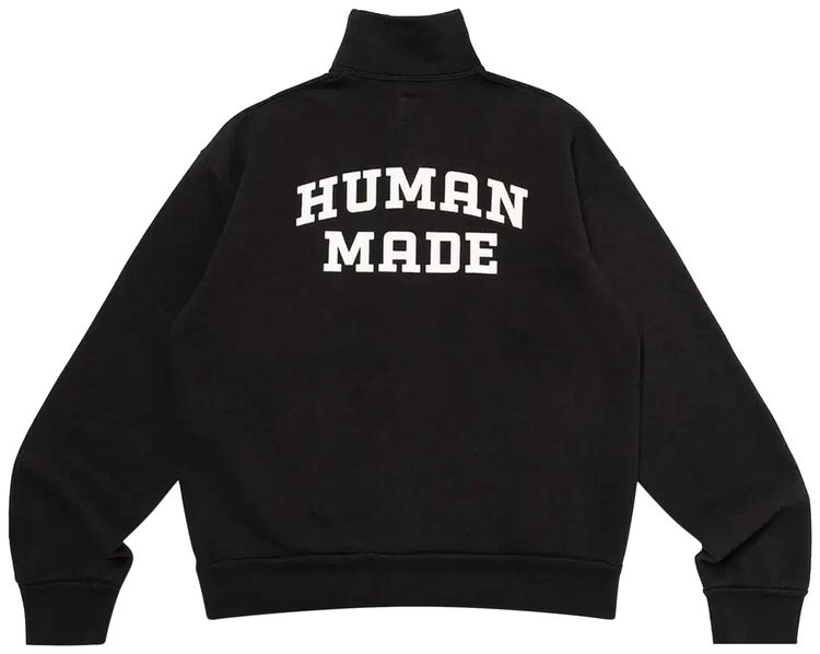 Human Made Military Half Zip Sweatshirt Black