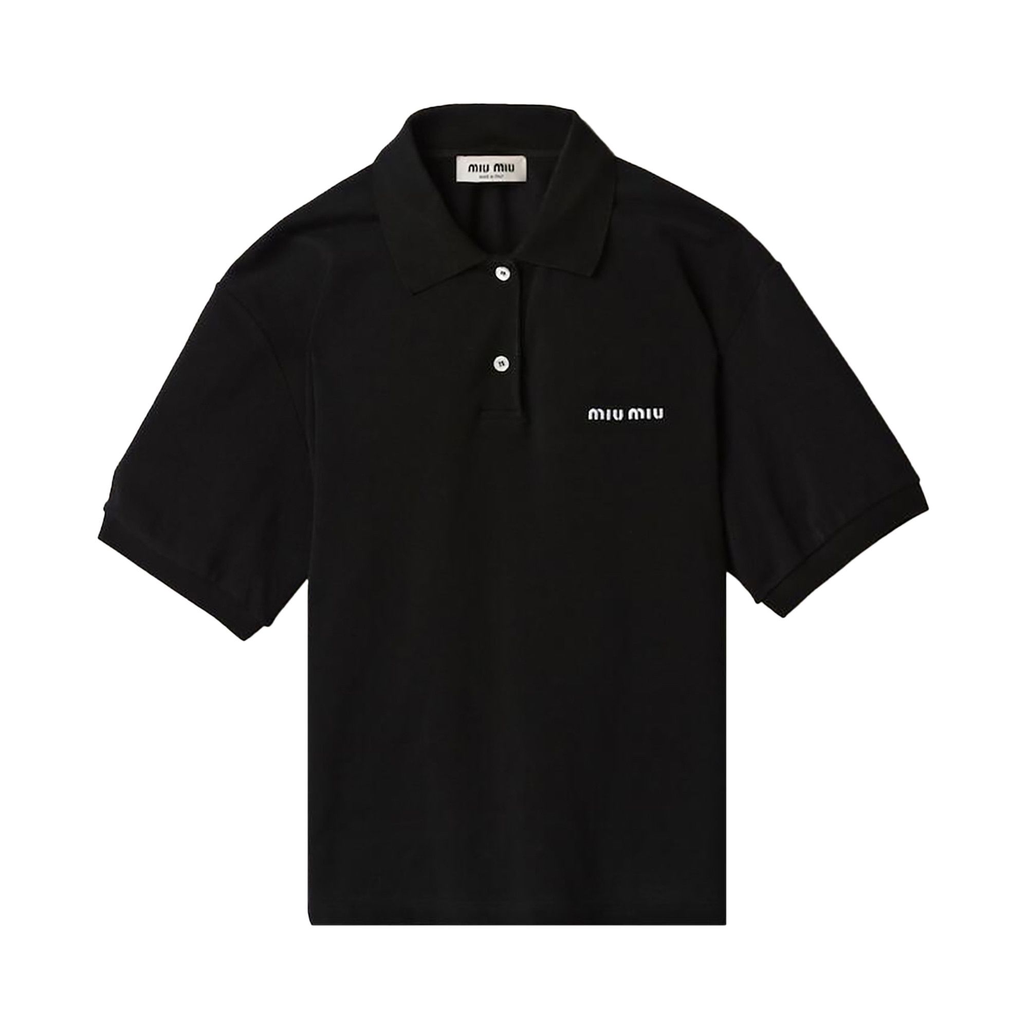 Buy Miu Miu Polo 'Black' - MJN535 14RW F0002 | GOAT CA