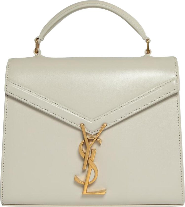 Saint Laurent Cassandra Mini Top Handle Bag 'Blanc Vintage'