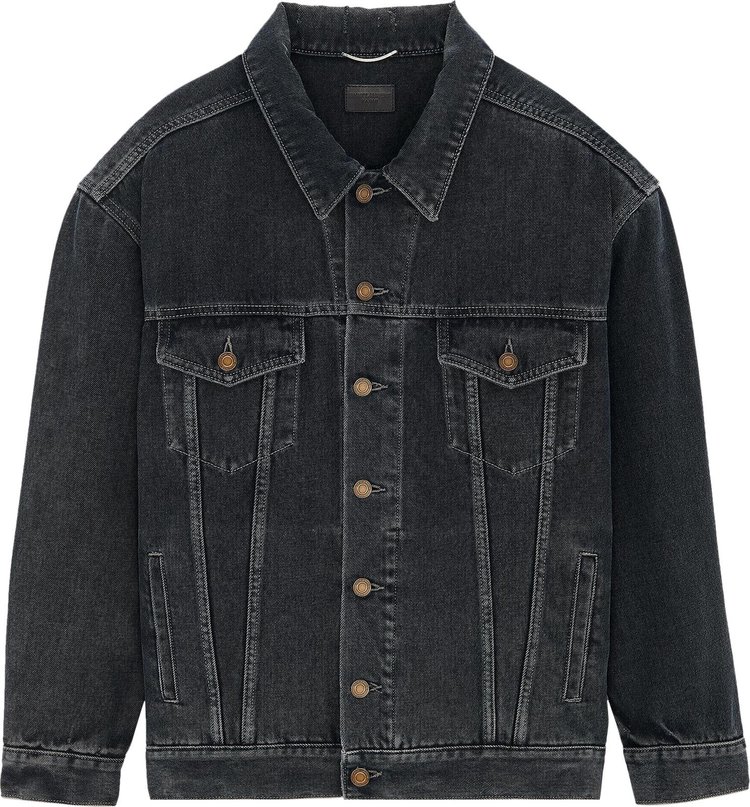 Saint Laurent Oversized Jacket 'Dark Blue/Black'