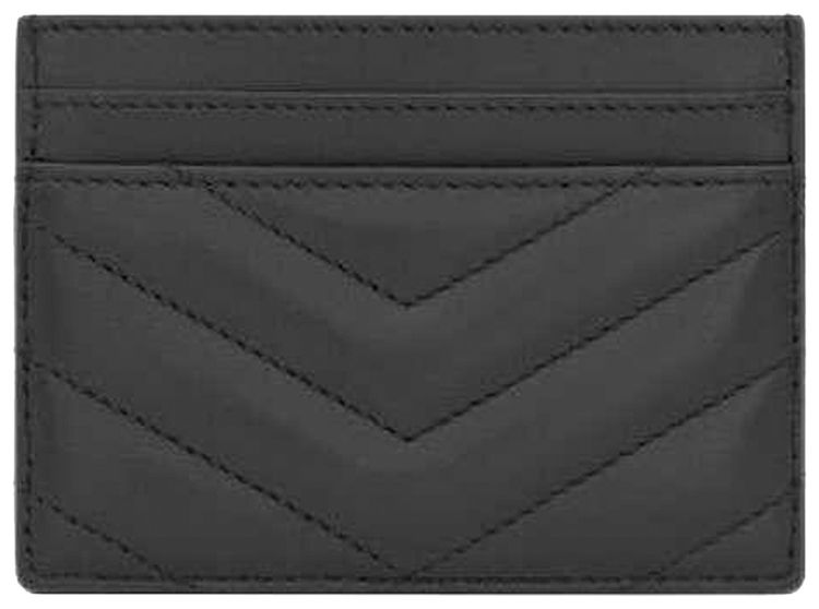 Saint Laurent Cassandre Matelasse Card Case Noir