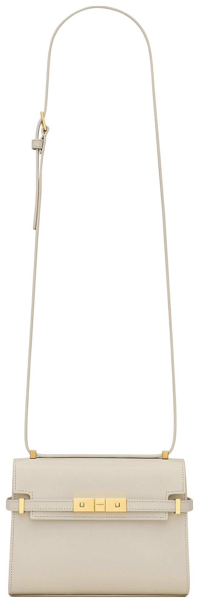 Saint Laurent Manhattan Mini Crossbody Bag Blanc Vintage