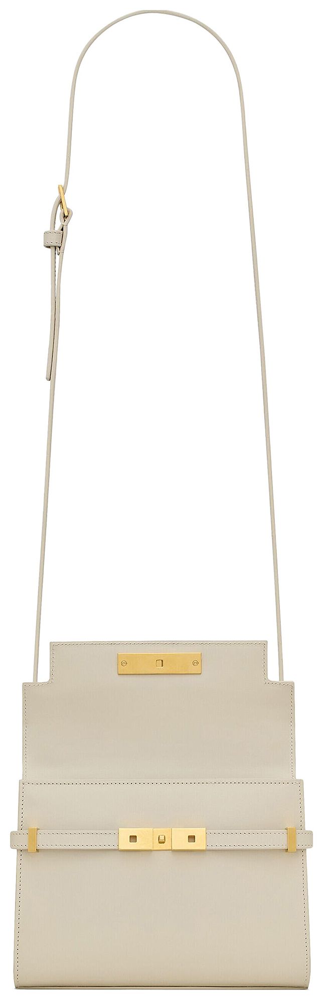Saint Laurent Manhattan Mini Crossbody Bag Blanc Vintage