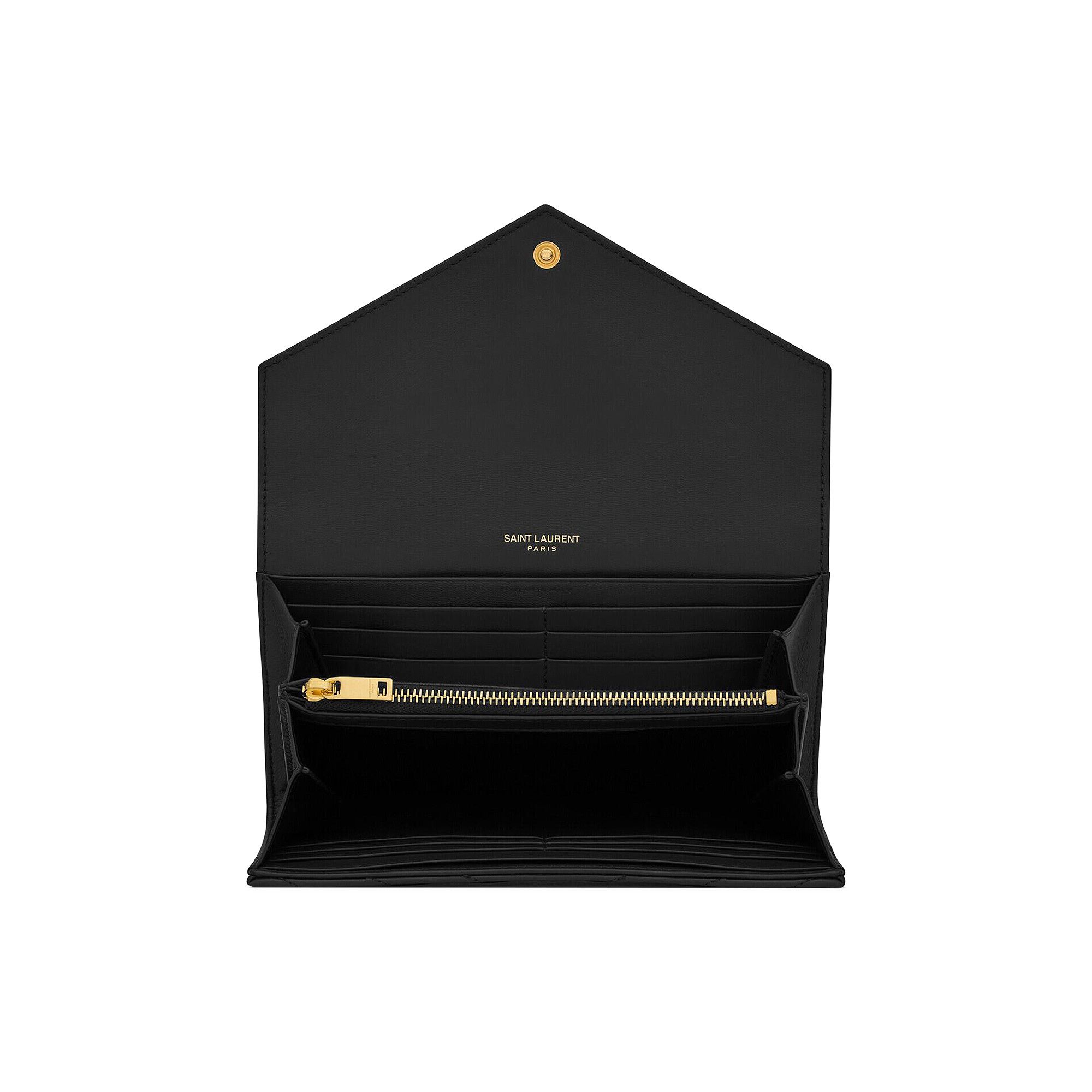 SAINT LAURENT PARIS｜LONG WALLETS (372264 AAA44 1000) Buy Saint Laurent Cassandre Matelassé Large Flap Wallet