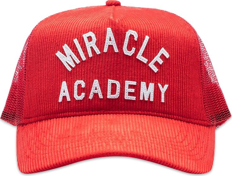 Nahmias Miracle Academy Corduroy Trucker Hat 'Cherry'