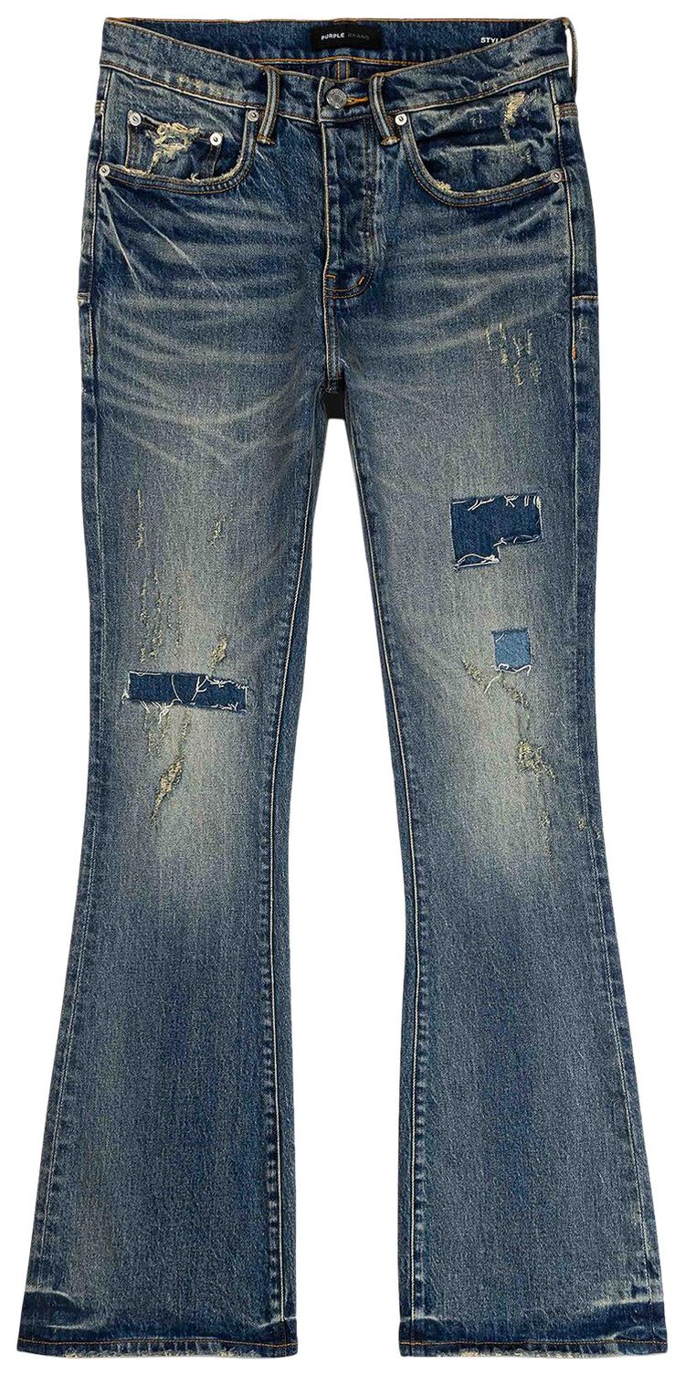 PURPLE BRAND Flare Jeans Mid Indigo